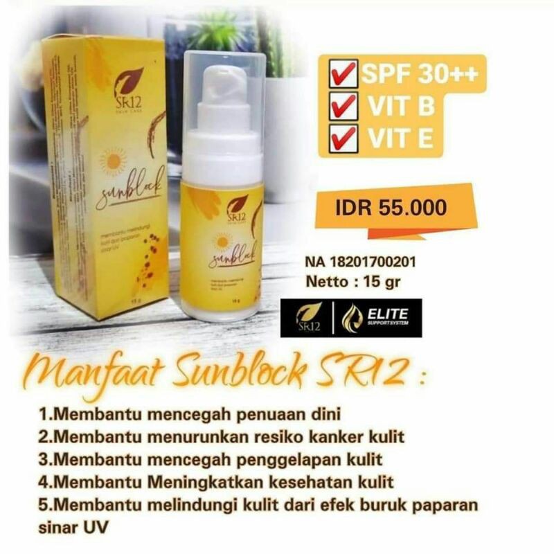 Sunblock Sr12 Anti Belang