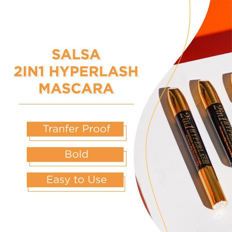 SALSA 2in1 Hyperlash Waterproof Mascara Eyeliner