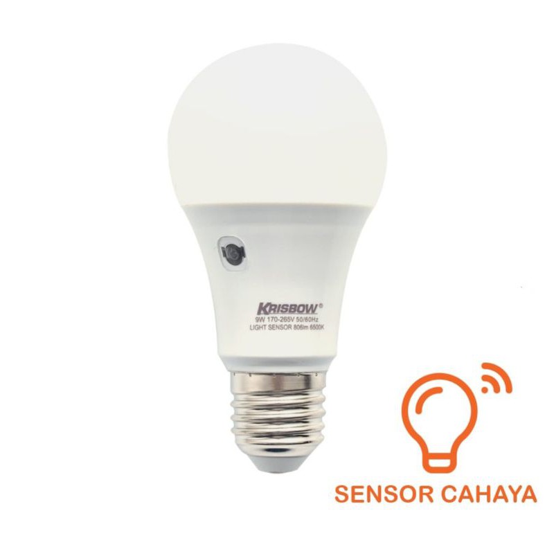 Krisbow lampu Led Sensor cahaya 9w