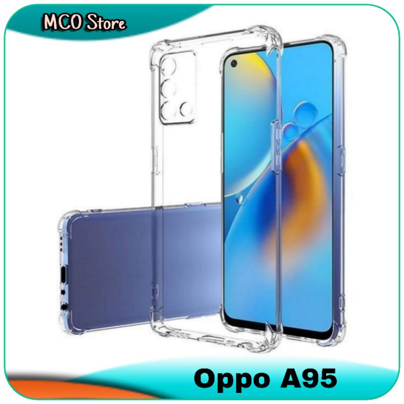Casing Oppo A95 A 95 Transparan Shockproof Silicone Case