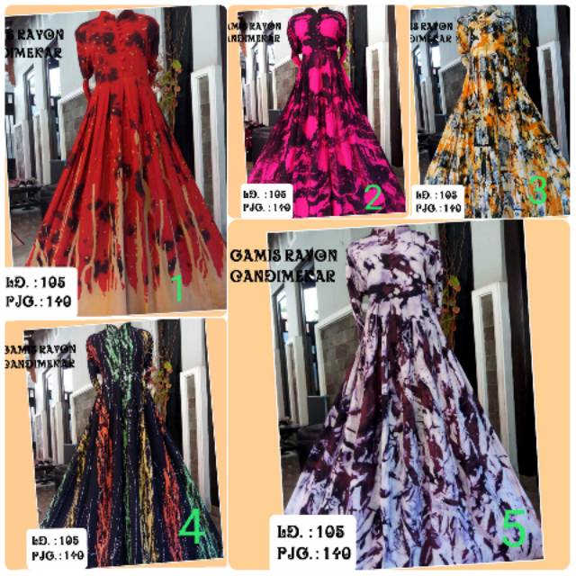 Gamis Rayon Candimekar