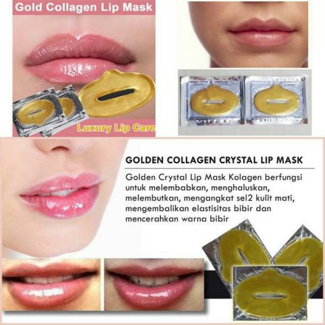 masker bibir collagen