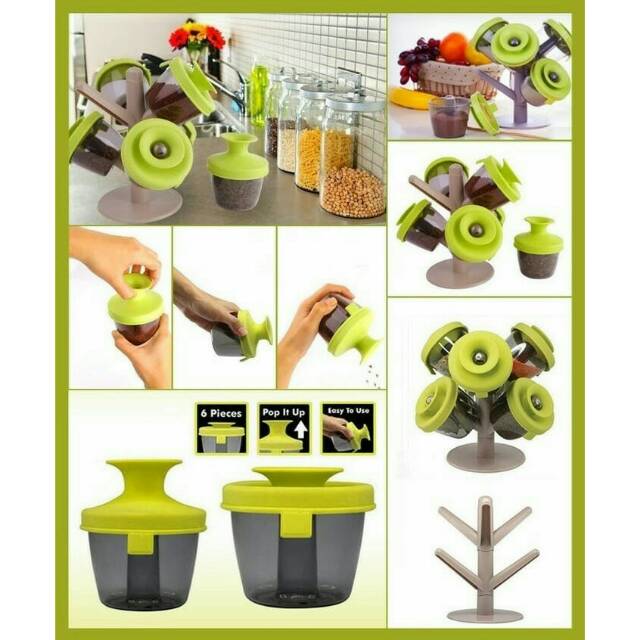 Pop Up Spice Rack / Tempat Bumbu