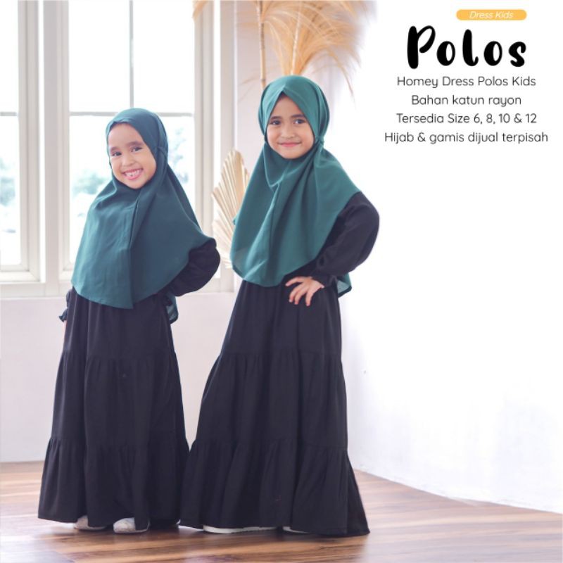 gamis anak polos