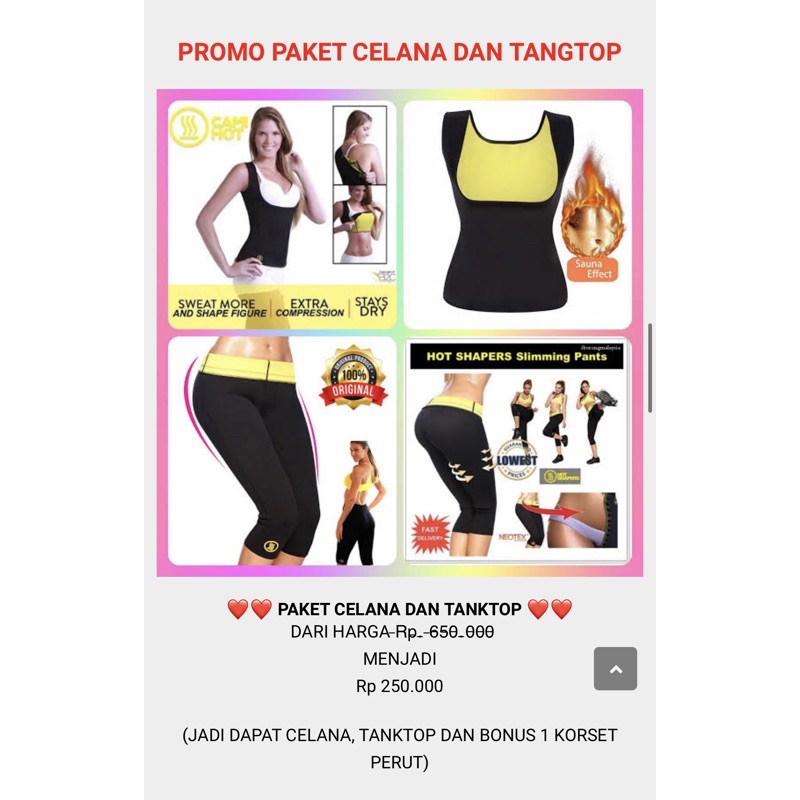 pket korset lengkap