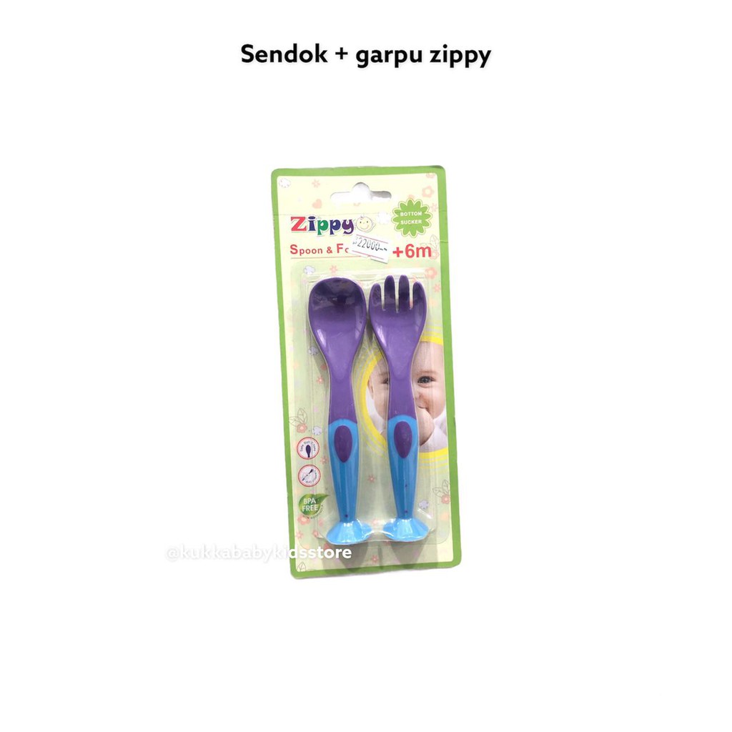Set Sendok & Garpu Zippy 6m+