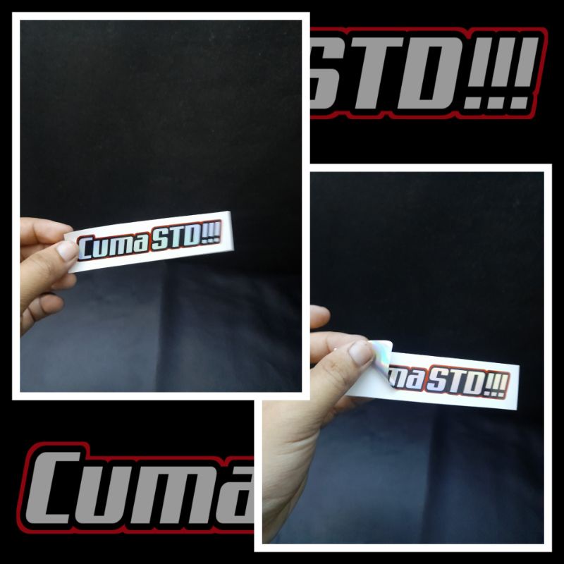 Sticker Bahan Hologram Cuma Std