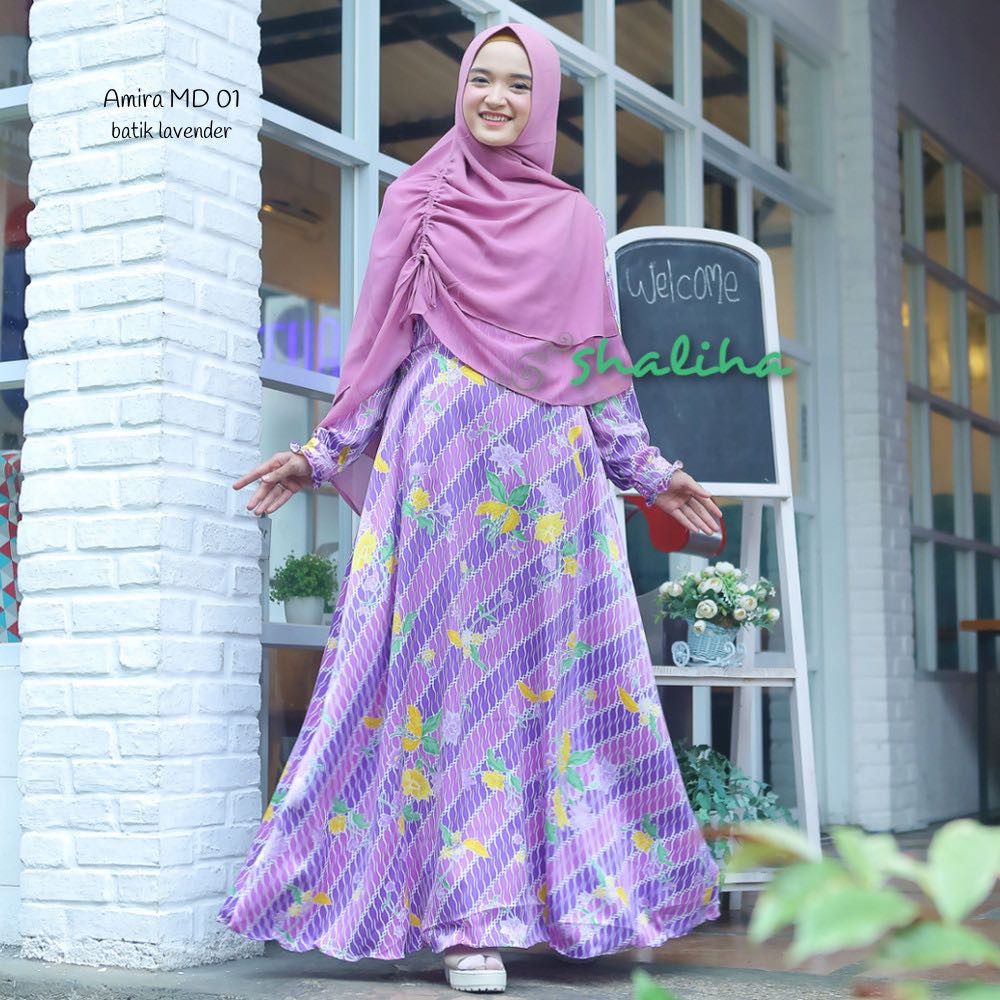 Gamis Shaliha Amira MD01 Batik