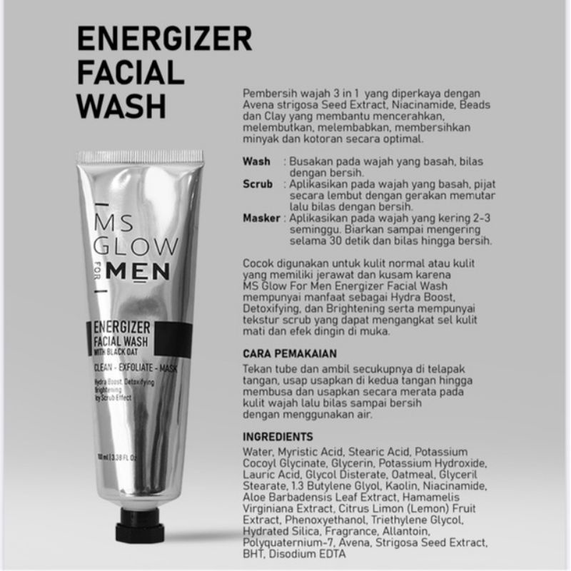 FACIAL WASH MSGLOW FOR MAN