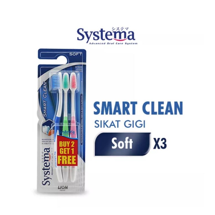 SYSTEMA Sikat Gigi Smart Vlean 3pcs