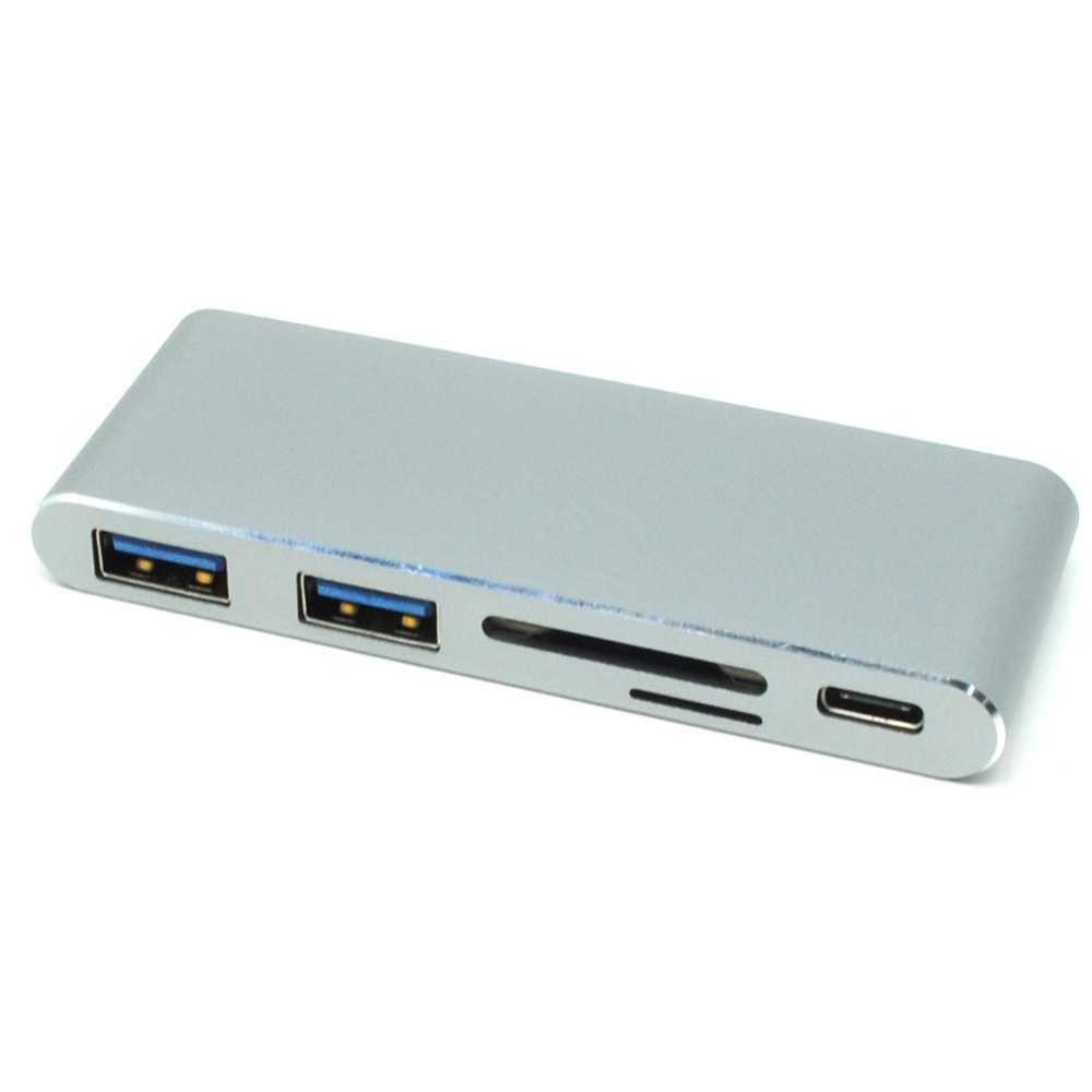 Multi Card Reader USB Type C 3.1 with Charging Port