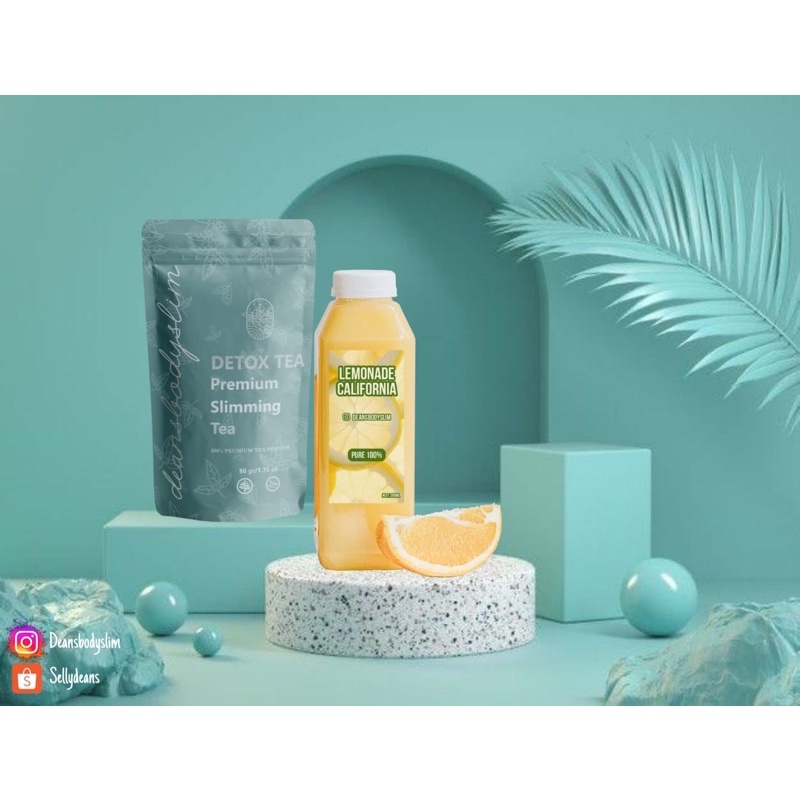 PAKET HEMAT LEMONTEA (LEMONADE & SLIMTEA)