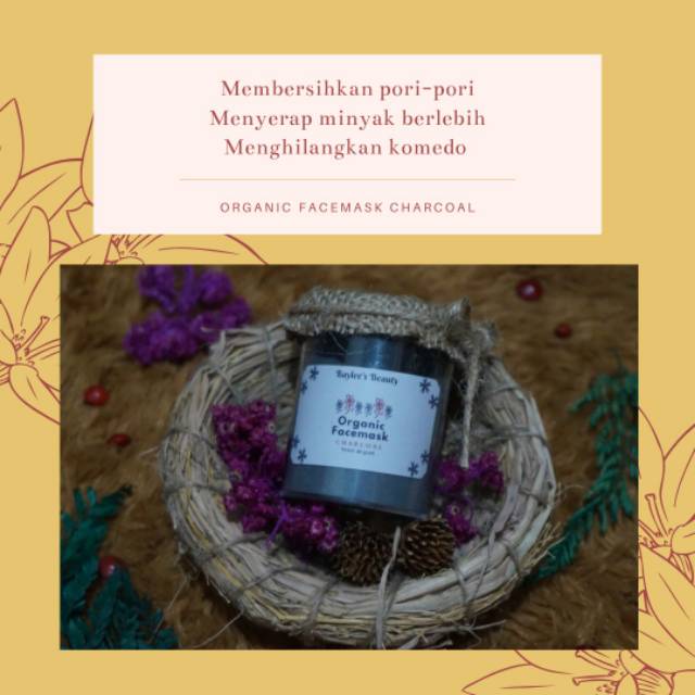 Organic Facemask Charcol/Masker Organik/40gr