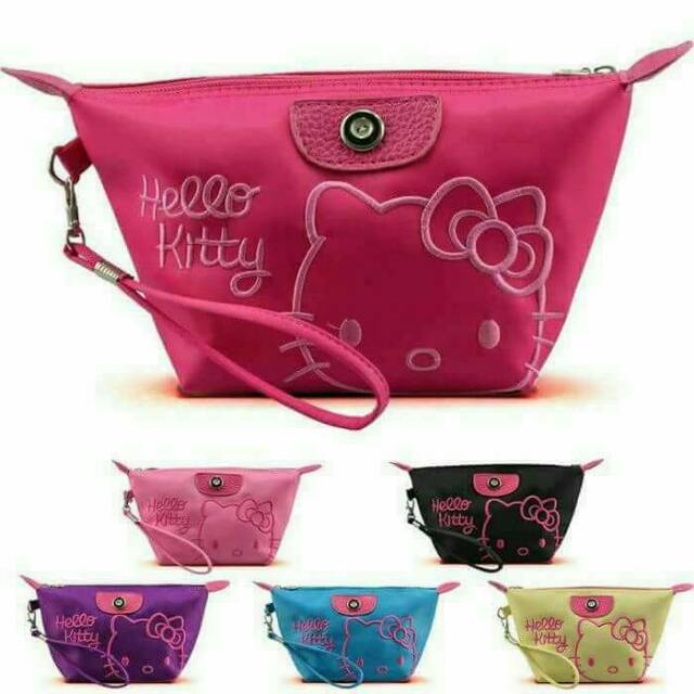 Tas kosmetik / Pounch kosmetik Hellikity dan bunga
