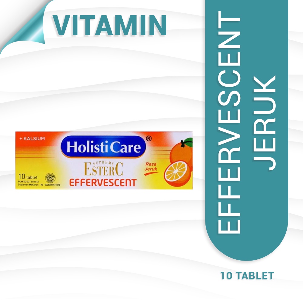 Holisticare EsterC Effervescent Jeruk 10 Tablet