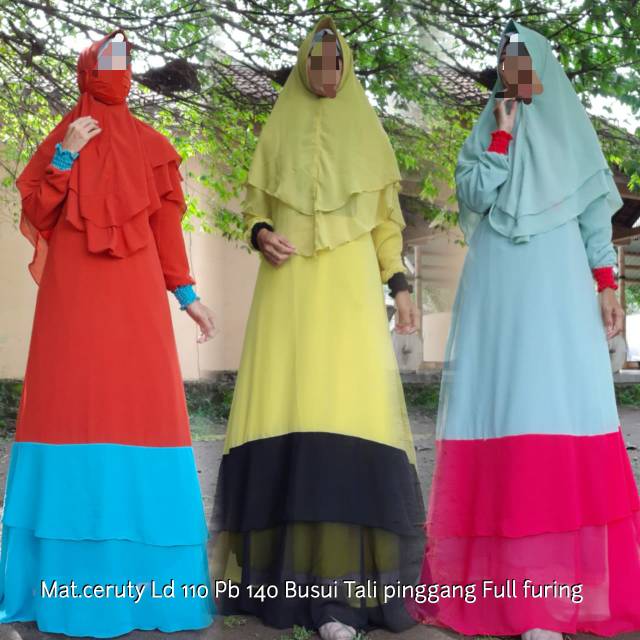 Set syari ceruty 3D