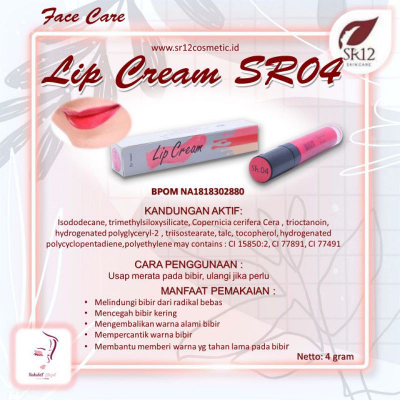 LIPCREAM 04 PINK SR12