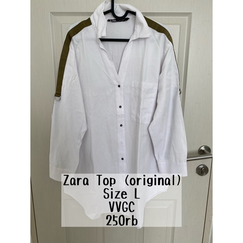 zara top white