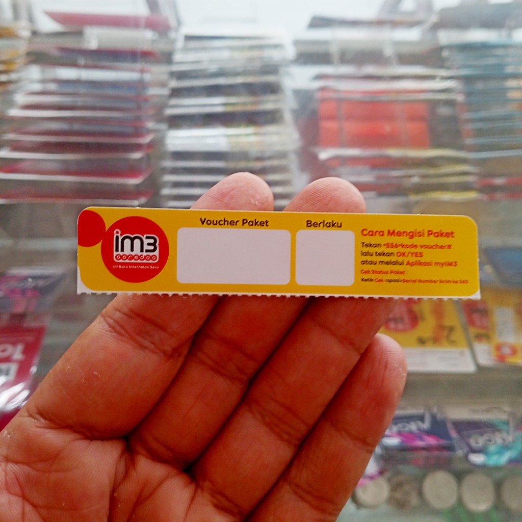 Voucher Kosong Indosat IM3 (Bahan)