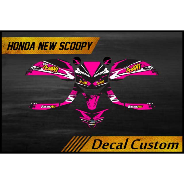 Decal New Scoopy Magenta