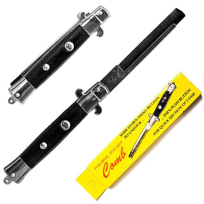 Sisir Lipat Switchblade Comb  -imp01