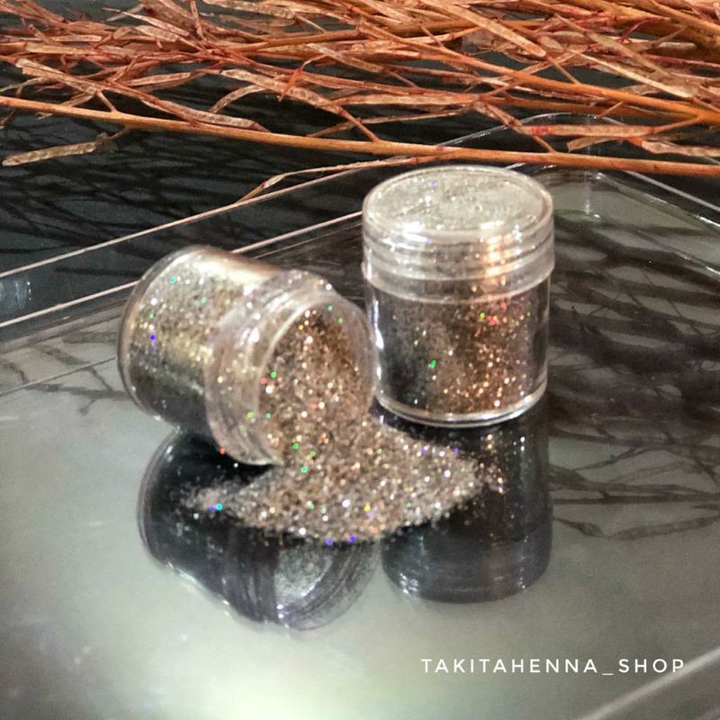 Glitter silver