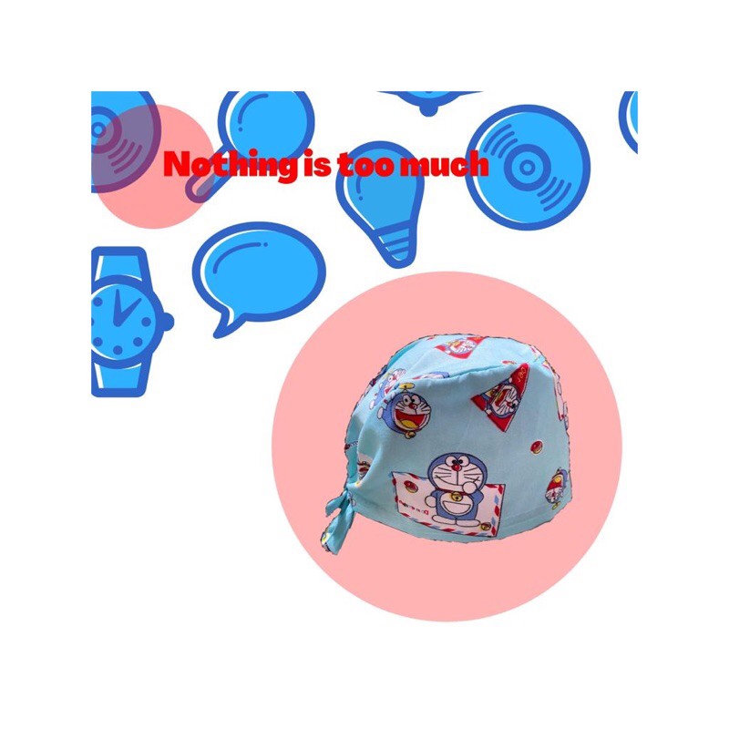Topi Pelindung - Mini Doraemon