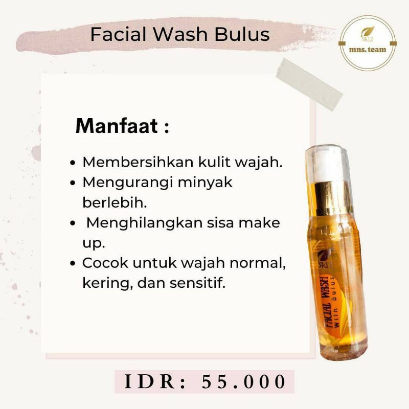 facial wash bulus