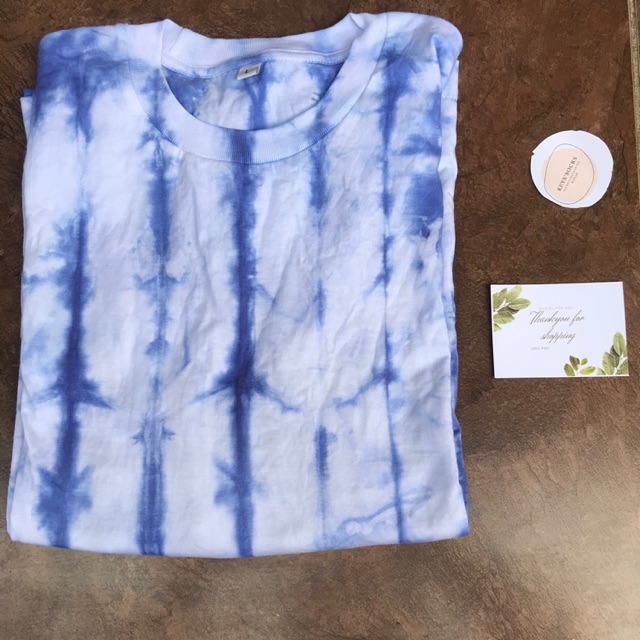 Tie dye blue vertikal