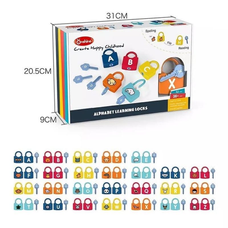 ONSHINE LEARNING ALPHABET LOCKS