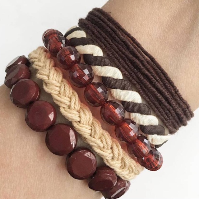 gelang set brown