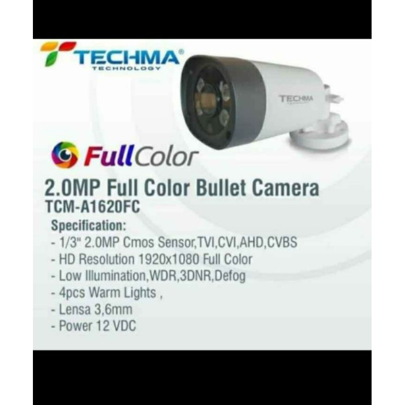 Cctv techma colorvu outdoor