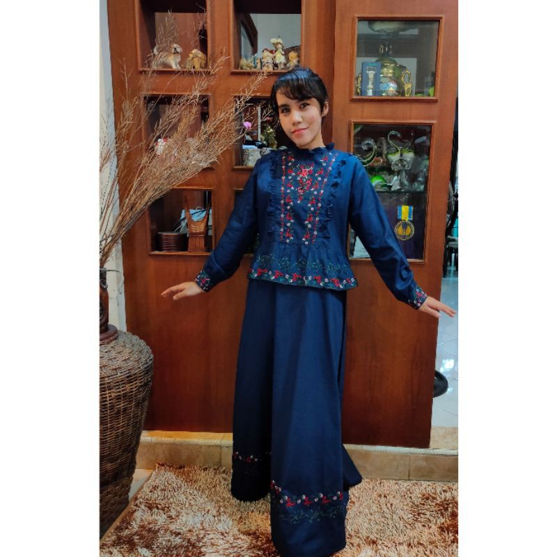 gamis bordir shanghai