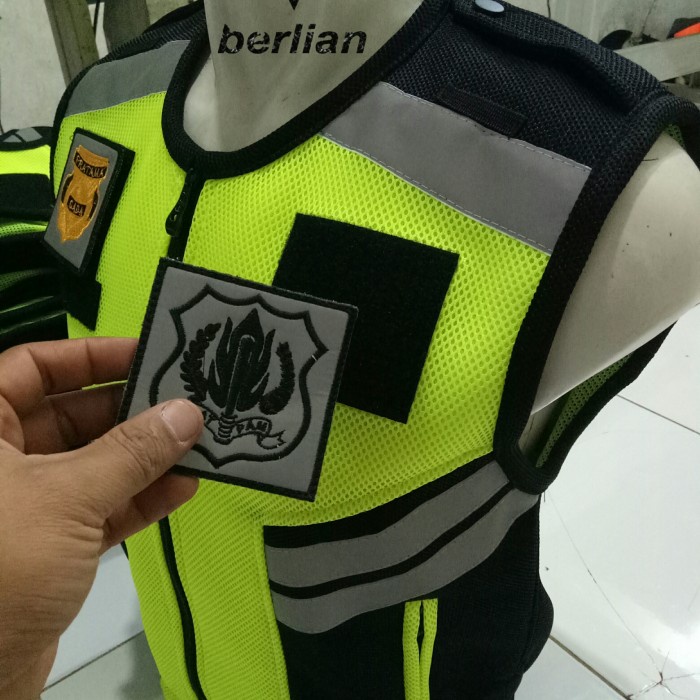 DISKON COD rompi satpam security bahan Double Mess tebal