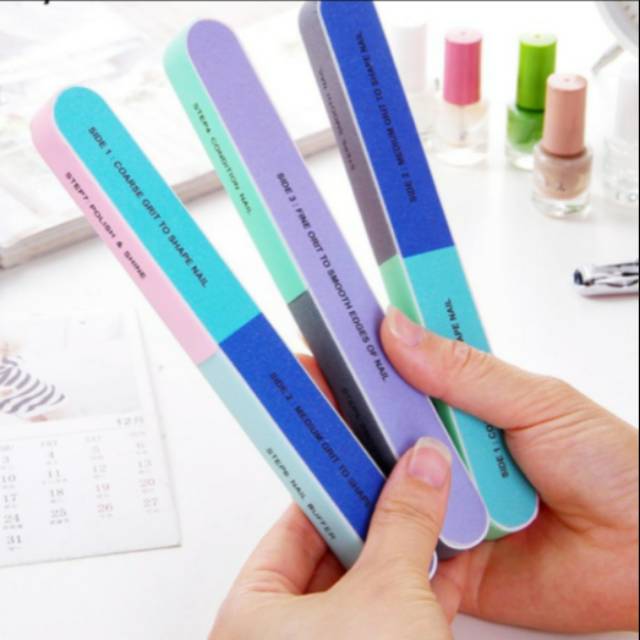KIKIR BUFFER KUKU 7 SISI / BUFFER 7 STEP NAIL FILE MANICURE TOOL