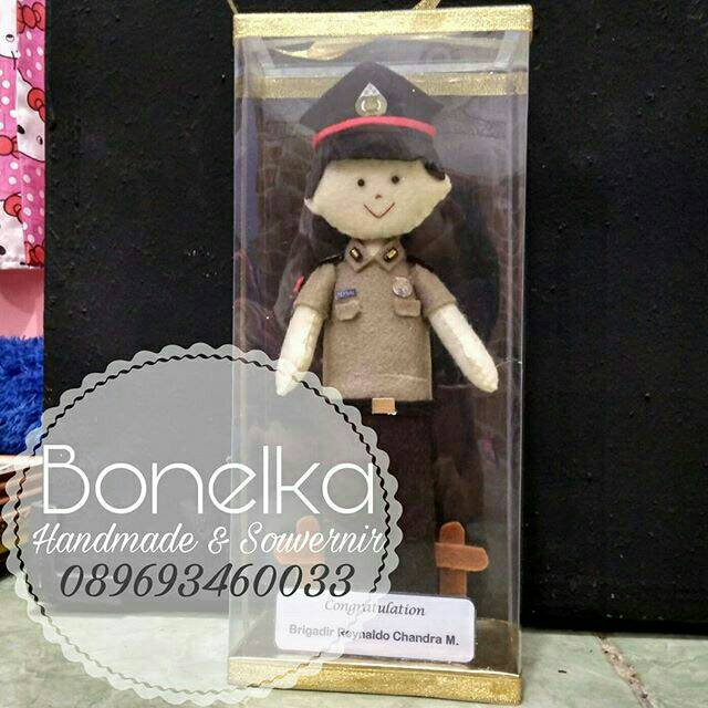 Boneka polisi 25cm