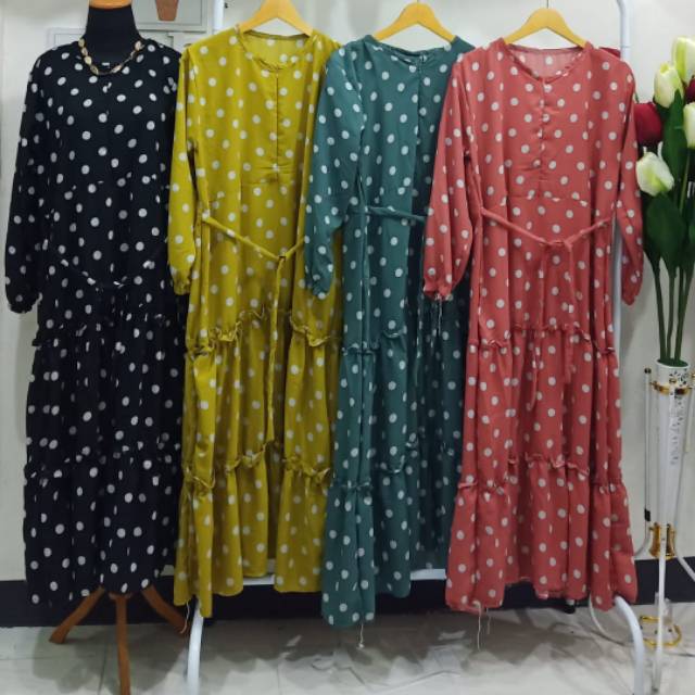Gamis monalisa polkadot