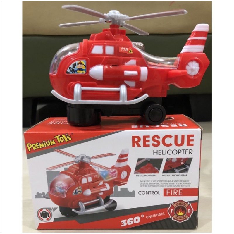 PROMO COD mainan Helikopter rescue RED