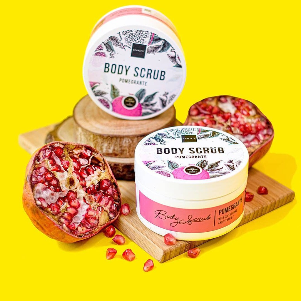 Scarlett Body Scrub Pomegrante