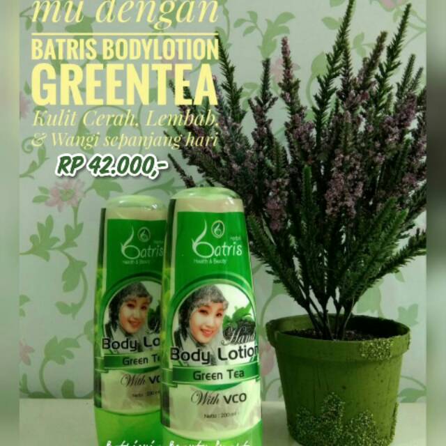 Body lotion greentea