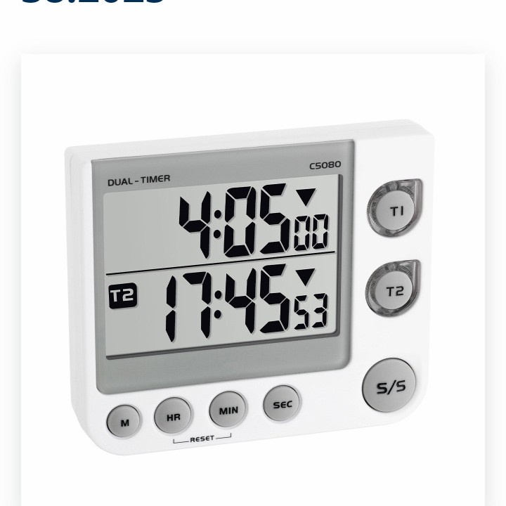 Timer Double Timer Digital TFA 38.2025