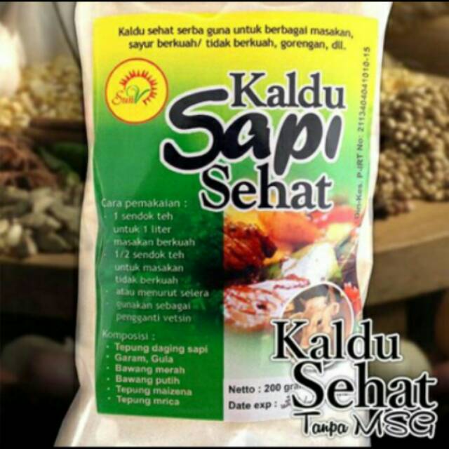 Kaldu sehat non MSG
