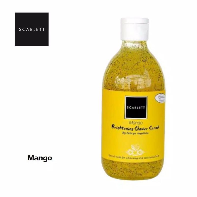 Scarlett Brightening shower scrub Mango