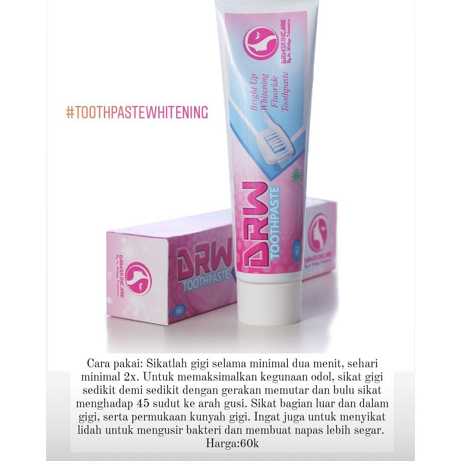 Tooth Paste Drw Skincare