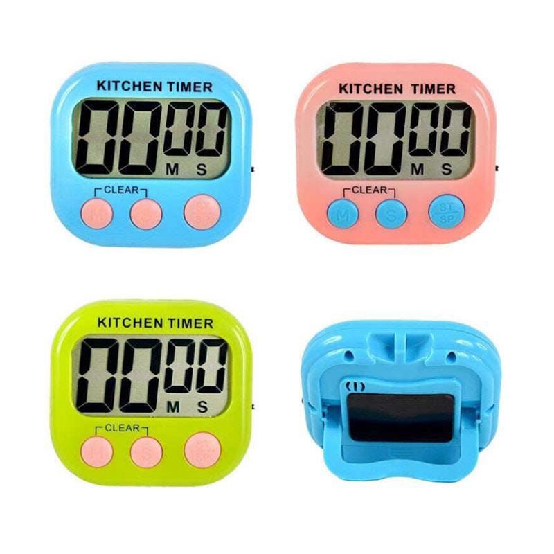 Digital Kitchen Timer Alarm Dapur Masak Clock Stopwatch Jam