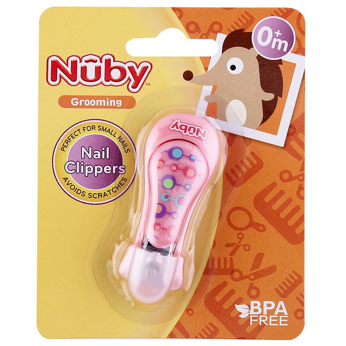 Nuby Printed Nail Clipper Pink