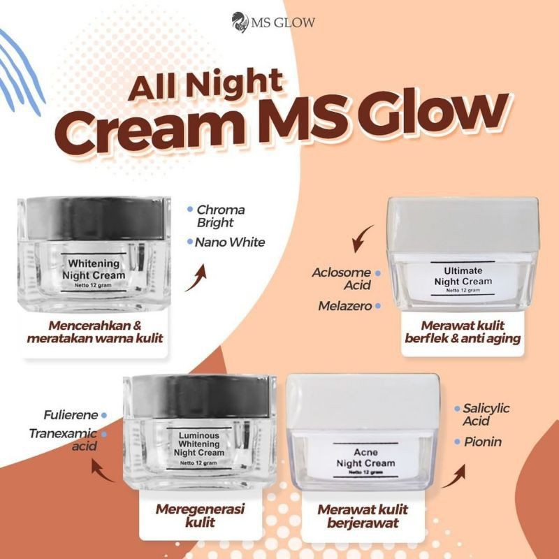 NIGHT CREAM MS GLOW