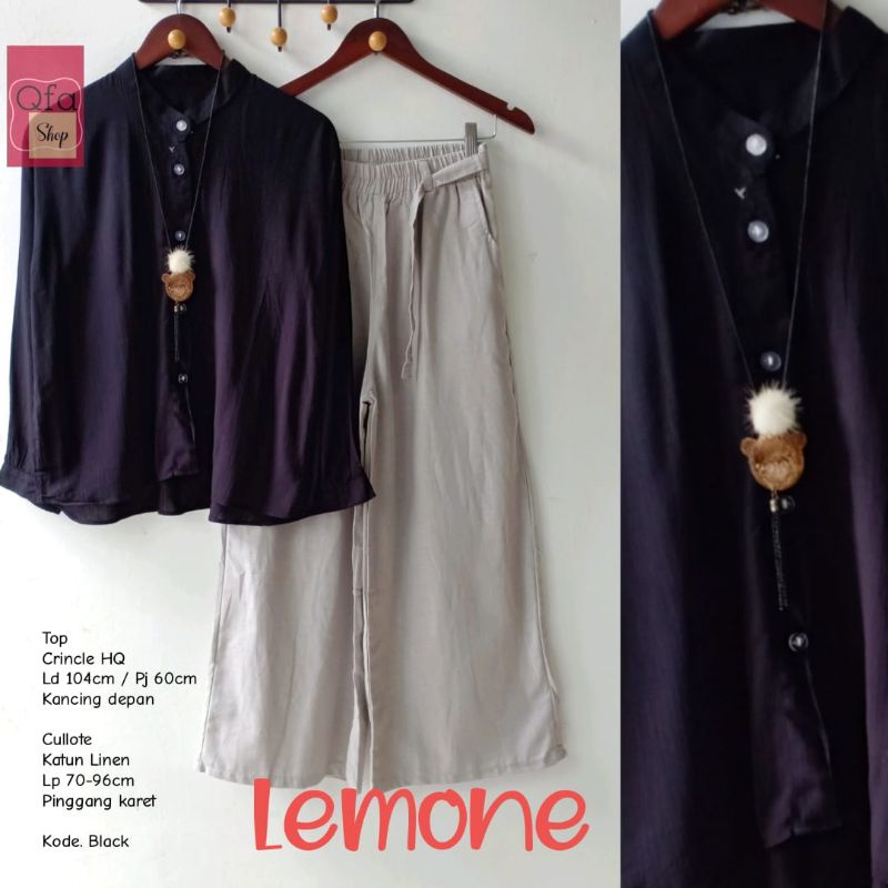 LEMONE SETELAN KULOT BY QFA