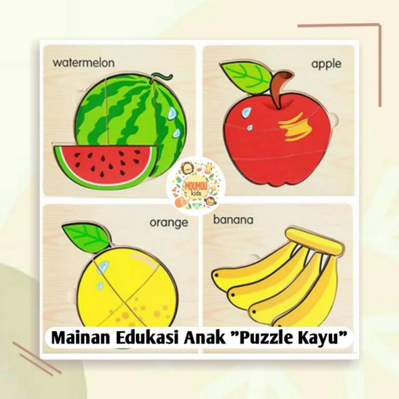 Puzzle Kayu Fruit Series"