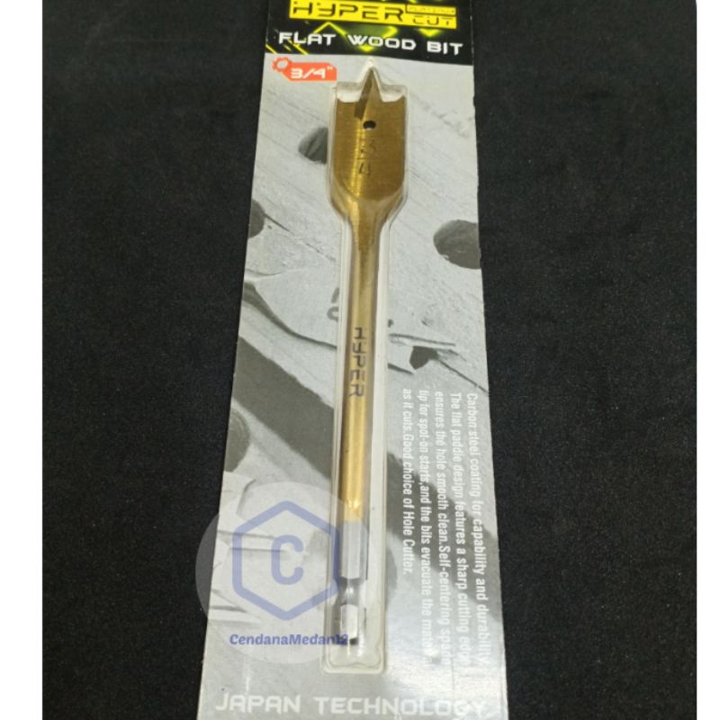 Hyper Mata Bor Kipas Gepeng 3/4 inch